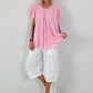 Light Structured T-Shirt - pink