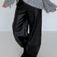 Vegane Lederhose 2 Looks - schwarz