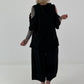 Hoodie Shirt mit Cut Out Shoulder - schwarz