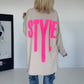 Oversized Shirt Style - beige