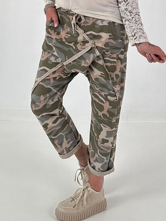Camouflage Baggy  - beige - mehrfarbig ( lieferbar ab ca. 10.07.26)