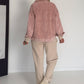 Oversized Cordjacke - rosa