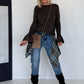 Small fur bag / Phone bag - taupe