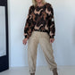 Sweater mit Allover-Camouflage-Print - mokka-camel-mehrfarbig