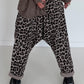 Haremhose im Leo-Print - taupe-mehrfarbig