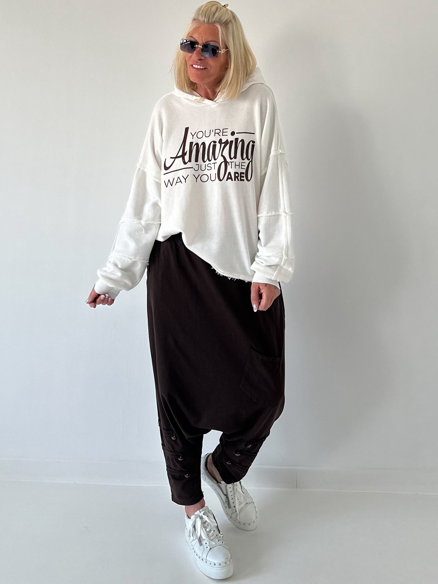 Hoodie Amazing - weiss