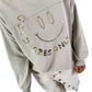 Sweater Good vibes only - beige