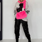 Muff / Felltasche - neonpink