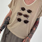 Feines Strickshirt Sunglass mit Lurex - sand