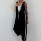 Jumpsuit mit seitlichen Streifen- schwarz