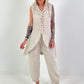 Linen two-piece set - beige