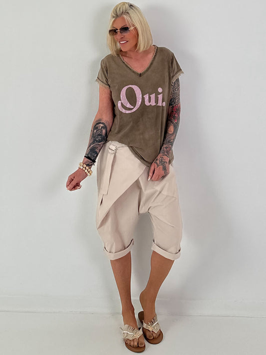 T-Shirt Oui - chocolate