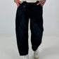 Ballon Jeans mit asymmetrischem Bund - denim