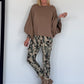 Sweater mit raffinierten Turn-Up-Ärmeln - taupe