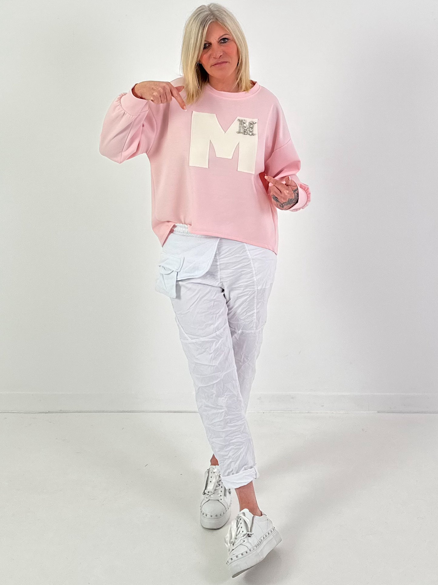 Sweatshirt model "Edition M" - pink