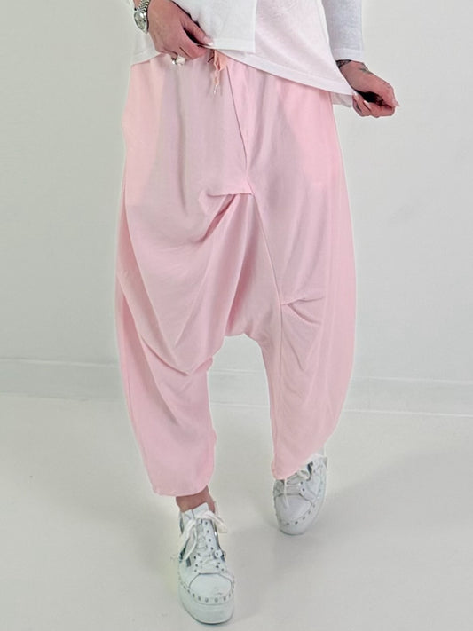 Leichte Haremhose - rosa