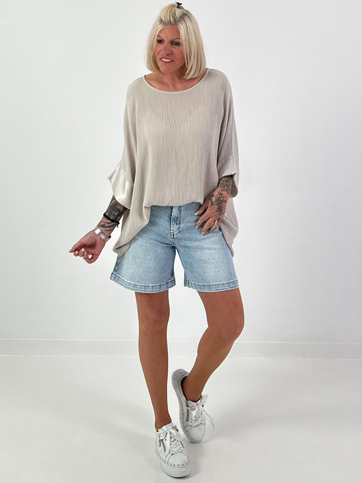 Structured shirt - beige