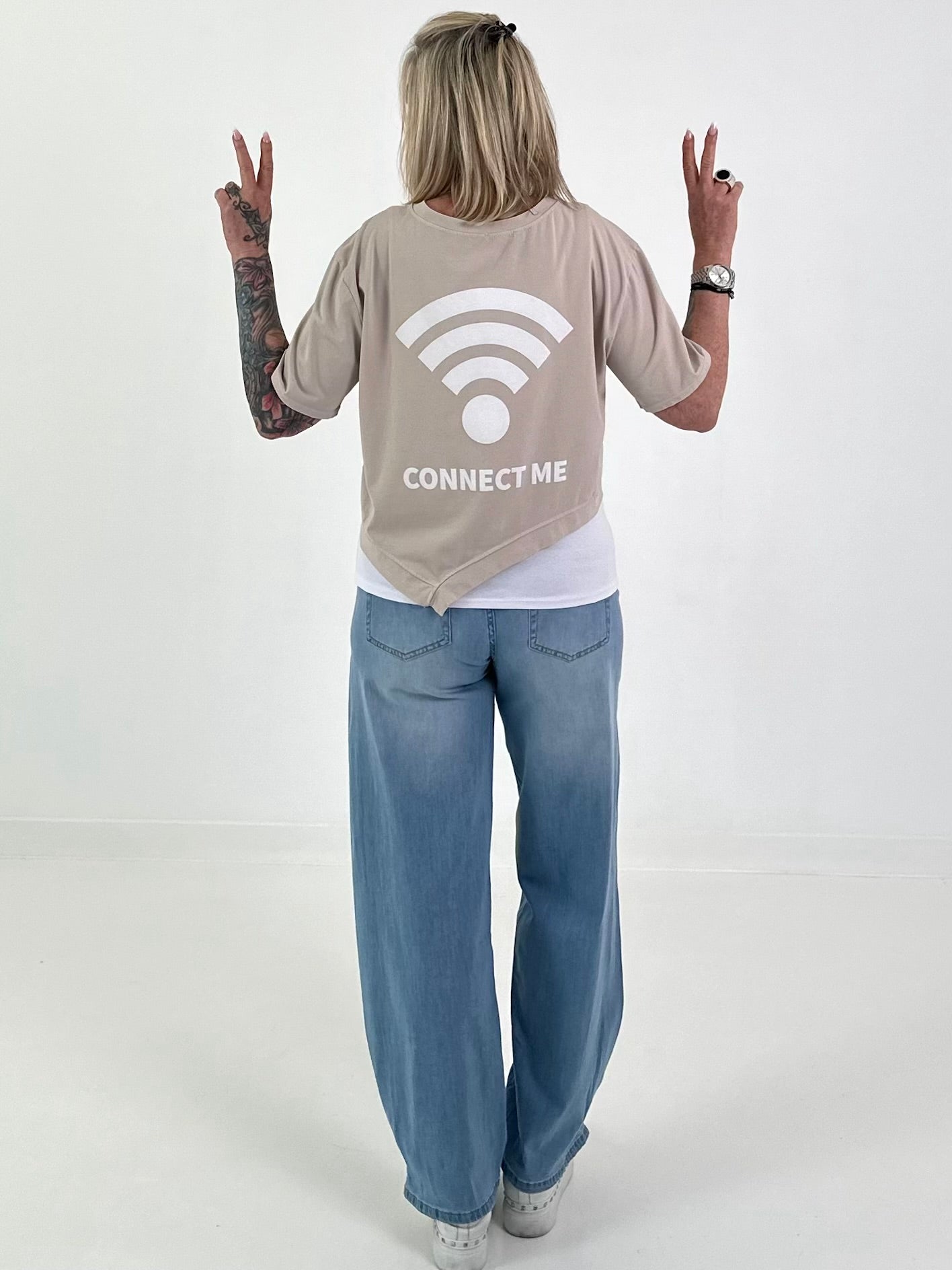 T-Shirt Connect Me - beige
