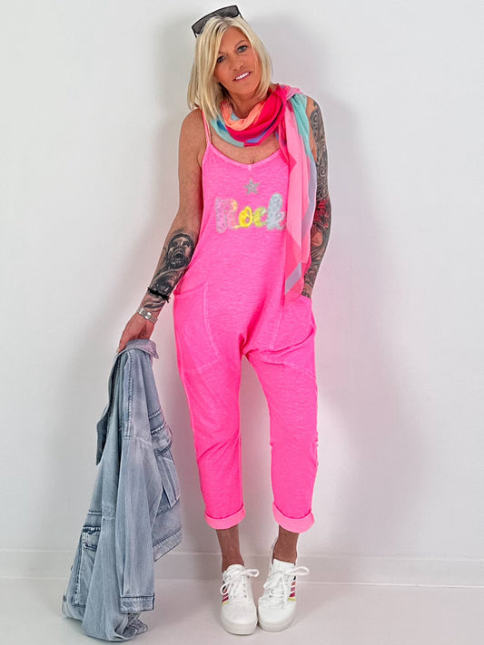 Jumpsuit Skirt - neon pink