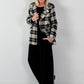 Geruit wollen blazer, model "Royal Check" - zwart-veelkleurig