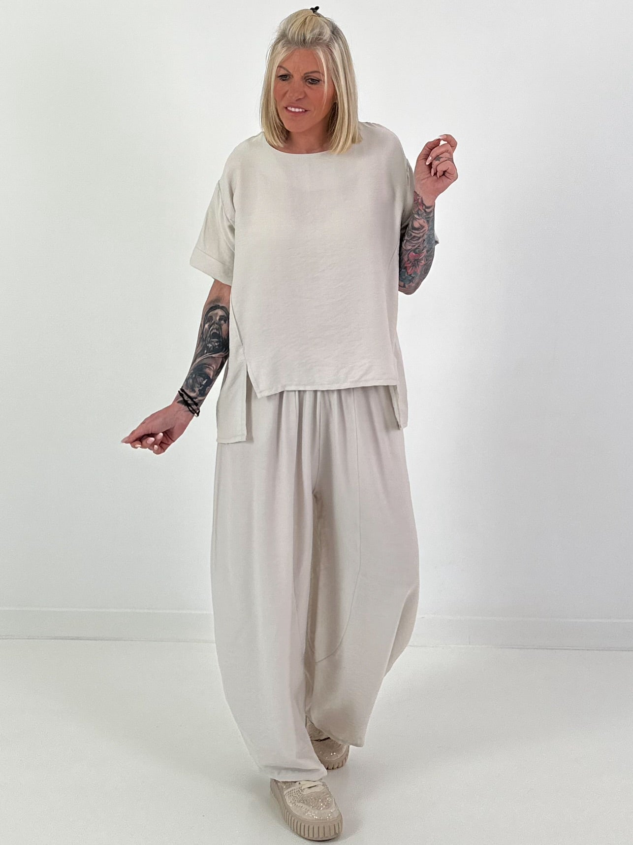 Light two-piece set - beige