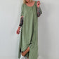T-Shirt Kleid mit Ösen -khaki
