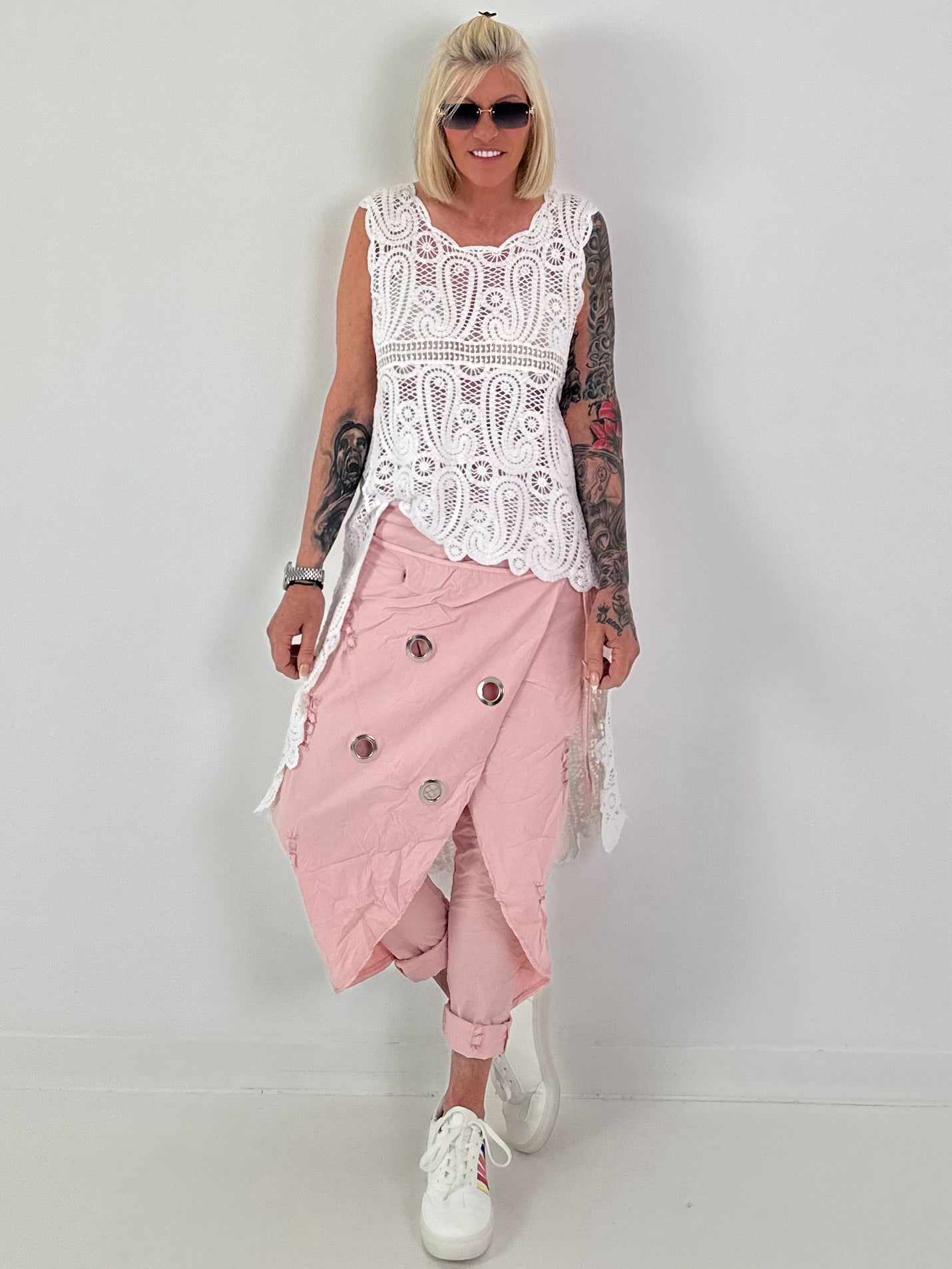 Ibiza Crochet Shirt - White