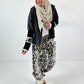 Harem pants model "Deep&amp;Wild" - ecru-multicoloured