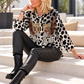 Bluse im Allover Leo-Look Chill Out - grau-mehrfarbig