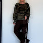 Sweater im Camouflage-Look - oliv-mokka-mehrfarbig