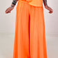 Sweat Palazzo Pants - neon orange