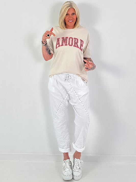 T-Shirt Amore - beige