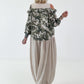 Tunic with integrated top - camouflage-beige-khaki