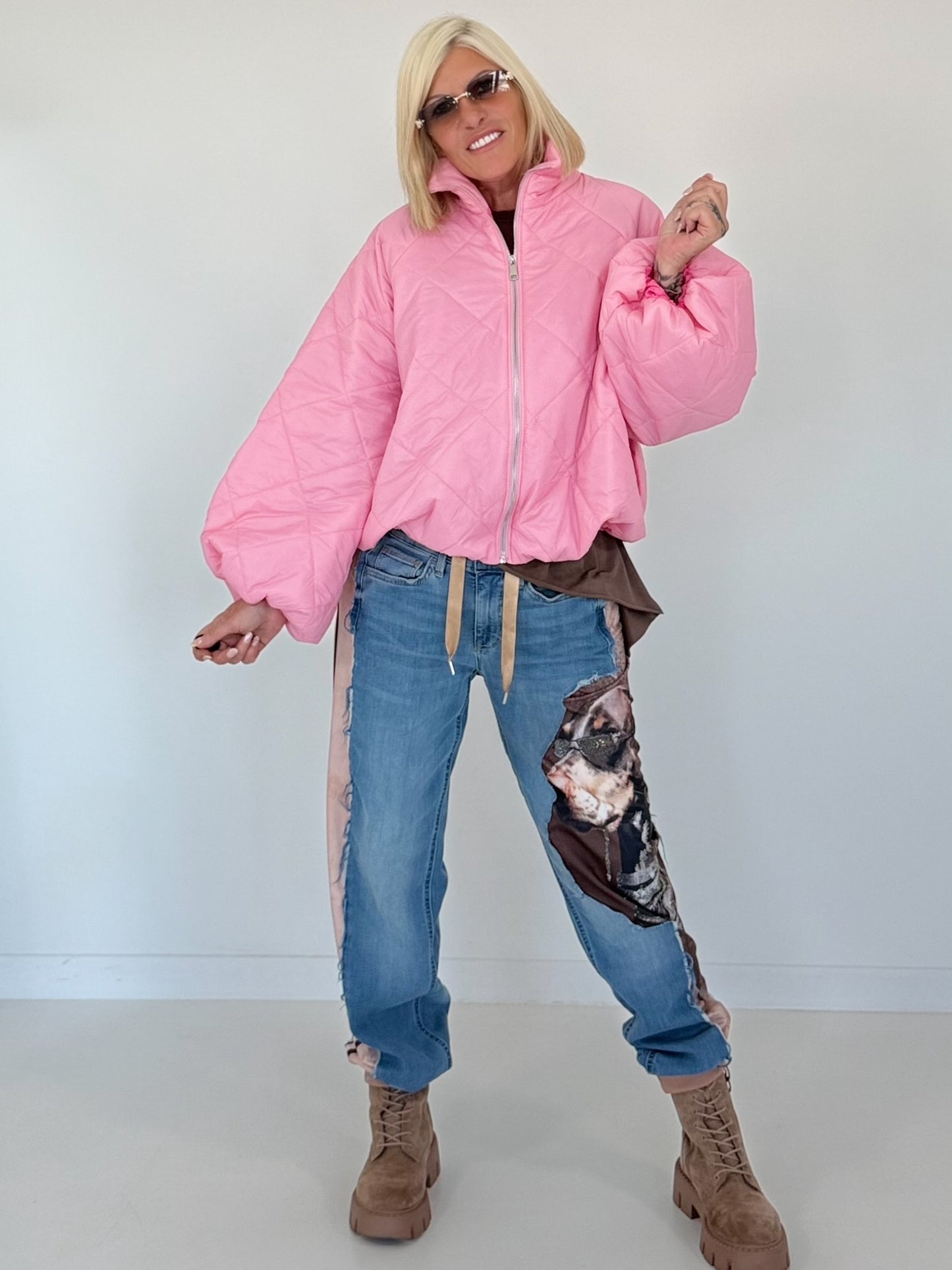 Jacke mit Puffärmelchen - rosa