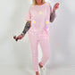Blouse met pofmouwen - roze