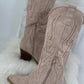 Cowboy Boots - Beige