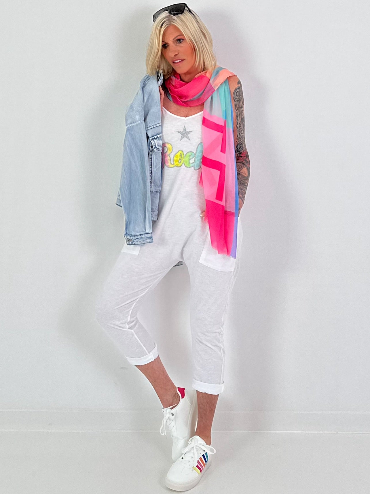 Jumpsuit Rock - weiss