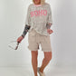 Sequin Shirt Soho - silver-pink