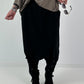 Haremhose mit Knopfdetails - schwarz