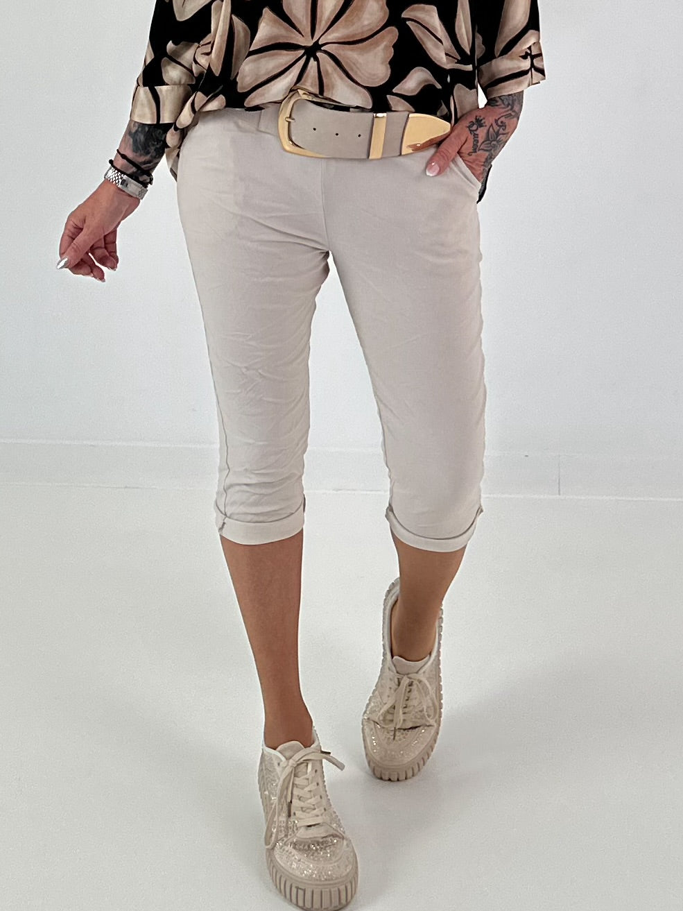 Capri Hose  - beige