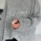 Pullover Blessed - grau