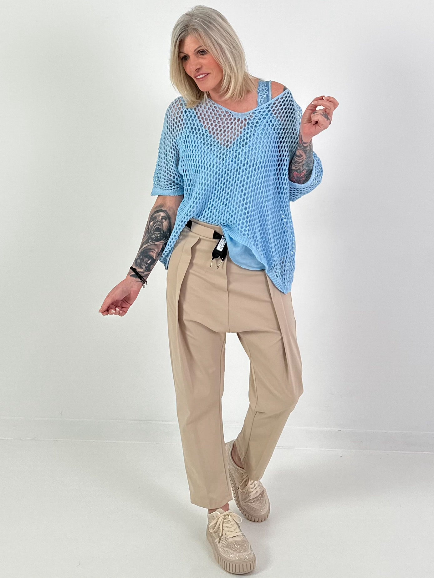 Gehaakt shirt - lichtblauw