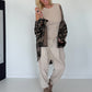 Oversized Flanellhemd im Karo-Look - mokka-beige-mehrfarbig