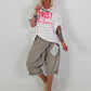 T-Shirt Trust the Timing - ecru-hellblau