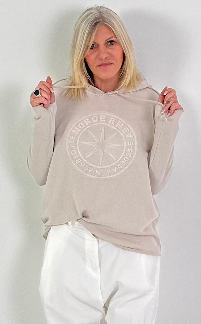 Hoodie Modell "Norderney" - beige