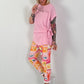 Blouse shirt with side tie knot - pink