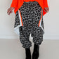 Haremhose im Leo-Print - grau-mehrfarbig
