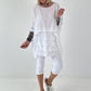 Tunika im Layer-Look - weiss