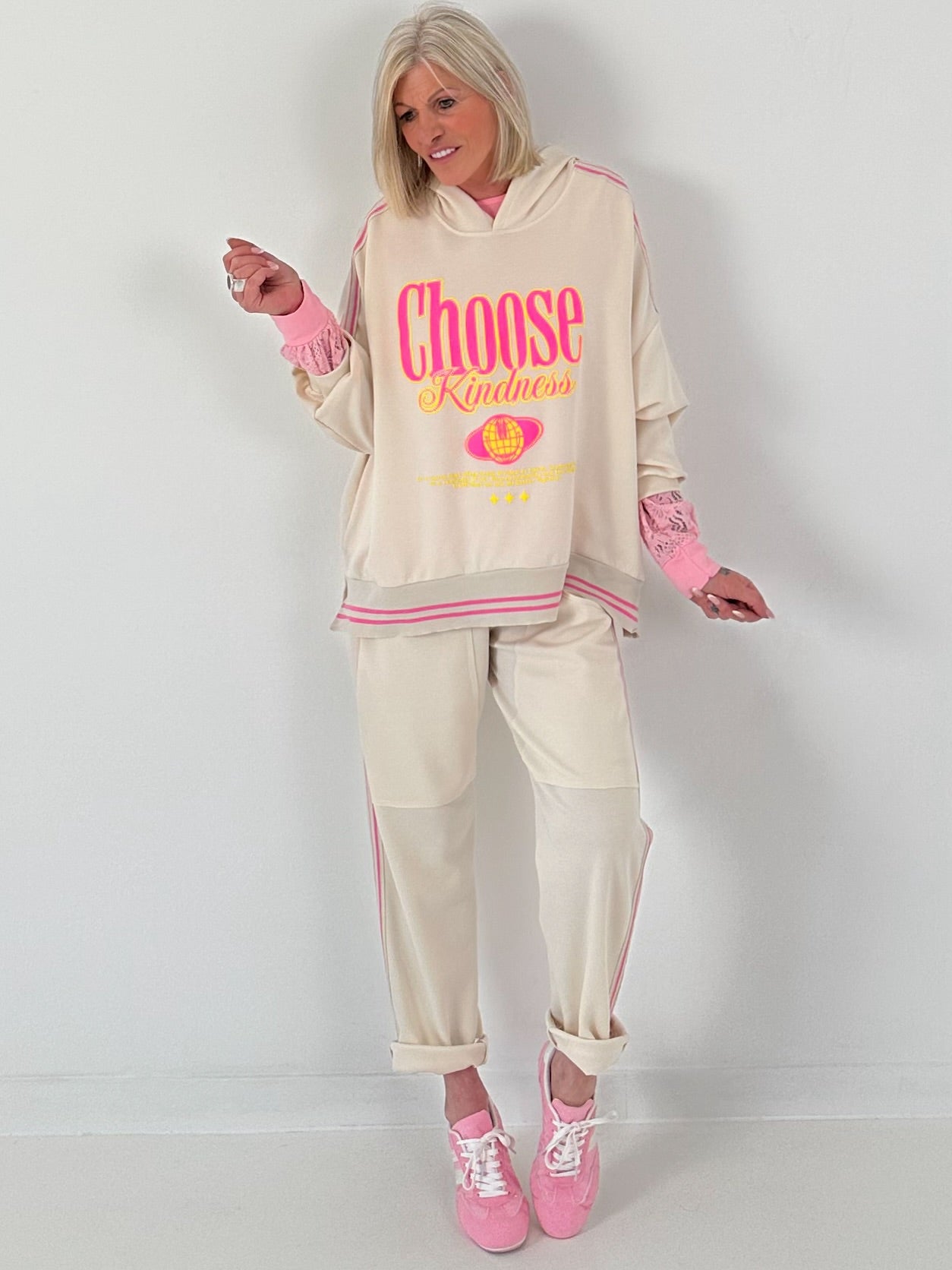 Oversized Hoodie Choose - beige