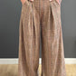 Checked Marlene trousers model "Check Class" - brown-multicoloured